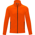 Orange - Front - Elevate Essentials Mens Zelus Fleece Jacket