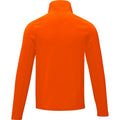 Orange - Back - Elevate Essentials Mens Zelus Fleece Jacket