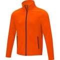 Orange - Side - Elevate Essentials Mens Zelus Fleece Jacket