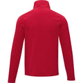 Red - Back - Elevate Essentials Mens Zelus Fleece Jacket