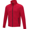 Red - Side - Elevate Essentials Mens Zelus Fleece Jacket