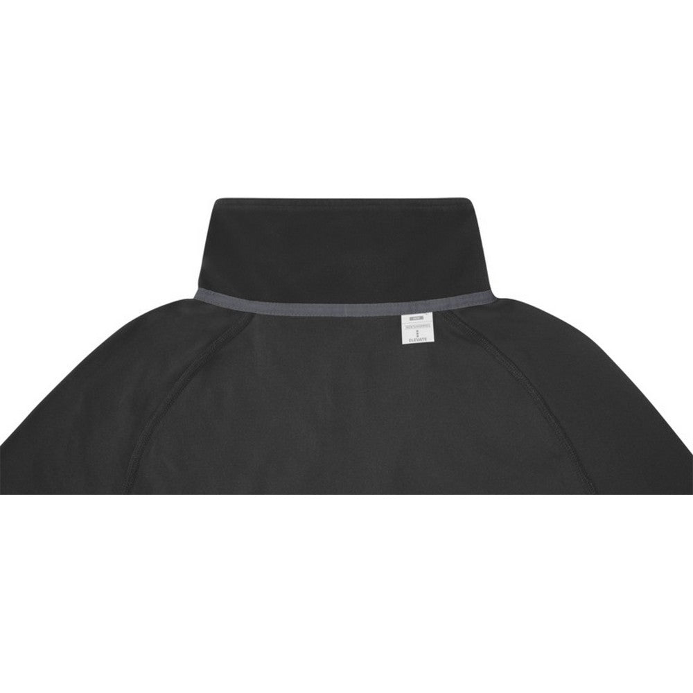 Solid Black - Pack Shot - Elevate Essentials Mens Zelus Fleece Jacket