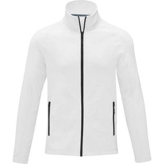 White - Front - Elevate Essentials Mens Zelus Fleece Jacket