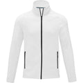 White - Front - Elevate Essentials Mens Zelus Fleece Jacket