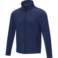 Navy - Side - Elevate Essentials Mens Zelus Fleece Jacket