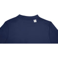 Navy - Close up - Elevate Essentials Mens Deimos Cool Fit Polo Shirt