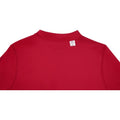 Red - Close up - Elevate Essentials Mens Deimos Cool Fit Polo Shirt