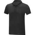 Solid Black - Side - Elevate Essentials Mens Deimos Cool Fit Polo Shirt