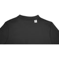 Solid Black - Close up - Elevate Essentials Mens Deimos Cool Fit Polo Shirt