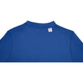 Blue - Close up - Elevate Essentials Mens Deimos Cool Fit Polo Shirt