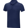 Navy - Side - Elevate Essentials Mens Deimos Cool Fit Polo Shirt
