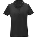 Solid Black - Front - Elevate Essentials Womens-Ladies Deimos Cool Fit Polo Shirt