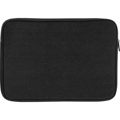 Solid Black - Back - Unbranded Joey Canvas Recycled 2L Laptop Sleeve