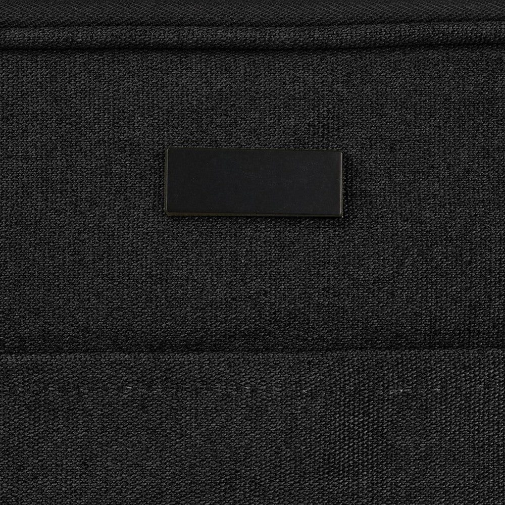Solid Black - Pack Shot - Unbranded Joey Canvas Recycled 2L Laptop Sleeve