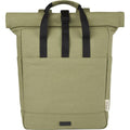 Olive - Front - Joey Roll Top Canvas 15L Laptop Backpack