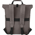 Grey - Back - Joey Roll Top Canvas 15L Laptop Backpack