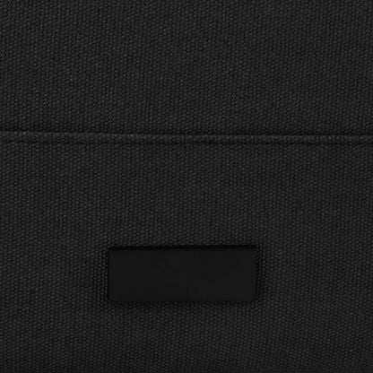 Solid Black - Close up - Joey Roll Top Canvas 15L Laptop Backpack