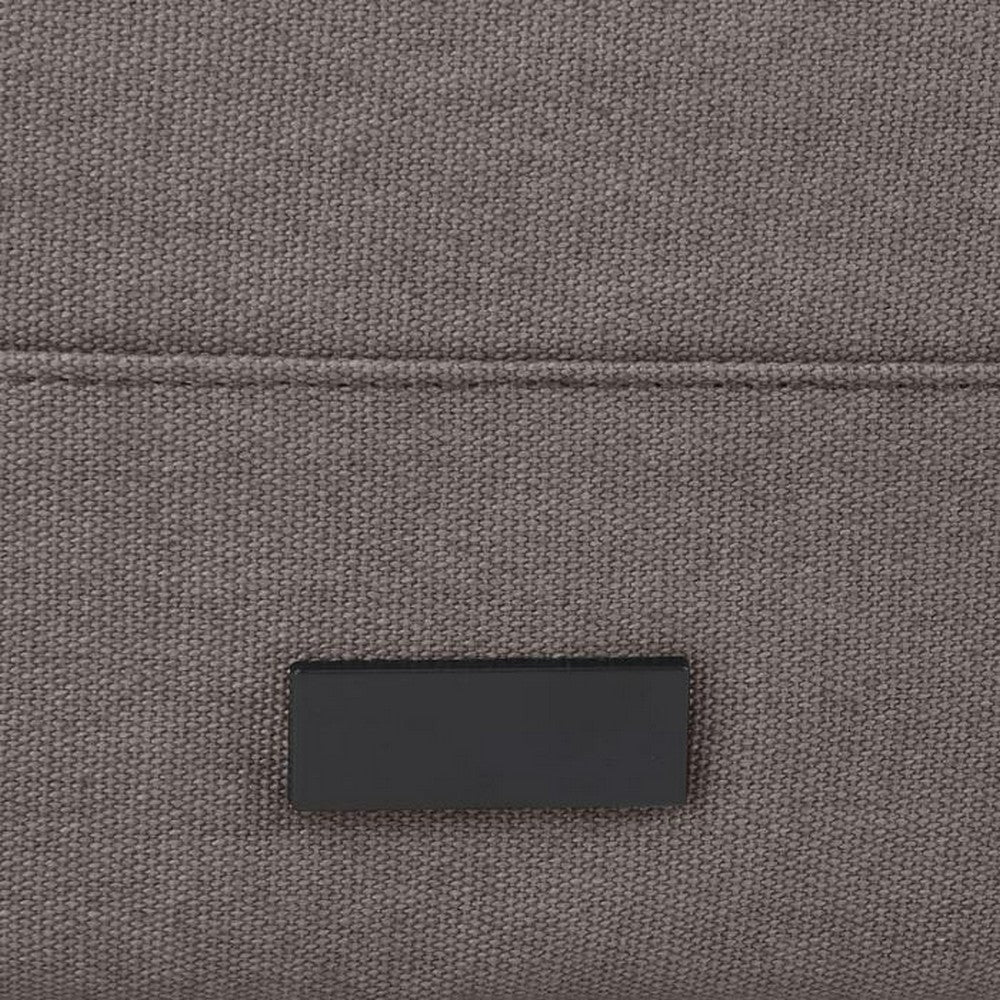 Grey - Close up - Joey Roll Top Canvas 15L Laptop Backpack