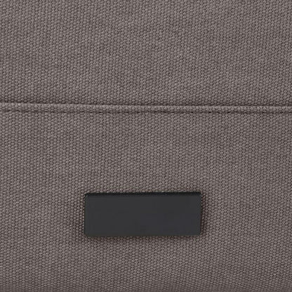 Grey - Close up - Joey Roll Top Canvas 15L Laptop Backpack