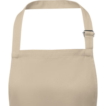 Oatmeal - Back - Unisex Adult Andrea Adjustable Neck Strap Apron