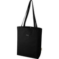 Solid Black - Side - Joey Canvas Recycled 14L Tote Bag