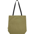Olive - Back - Joey Canvas Recycled 14L Tote Bag