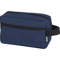 Heather Navy - Side - Ross Recycled Polyester 1.5L Toiletry Bag