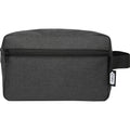 Heather Charcoal - Front - Ross Recycled Polyester 1.5L Toiletry Bag