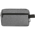 Heather Grey - Front - Ross Recycled Polyester 1.5L Toiletry Bag