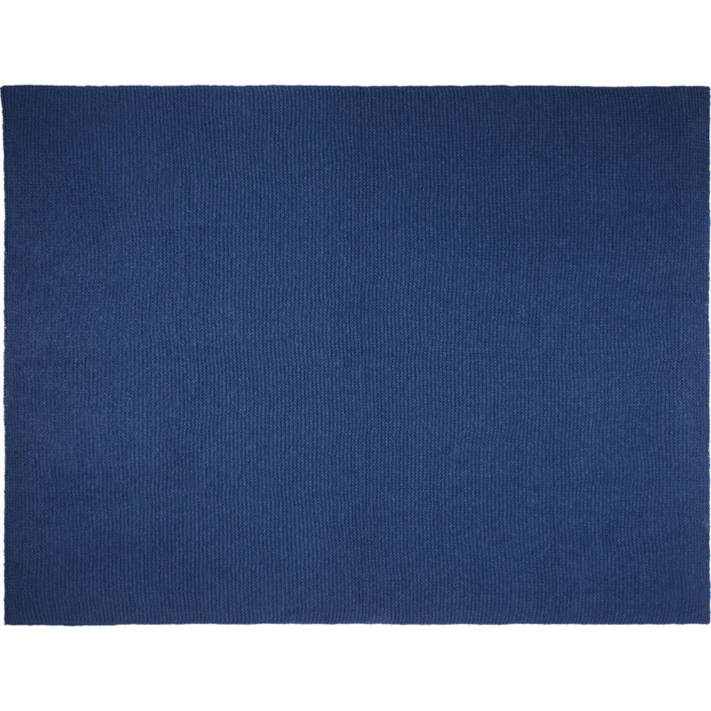 Navy - Back - Seasons Suzy Polyester Knitted Blanket