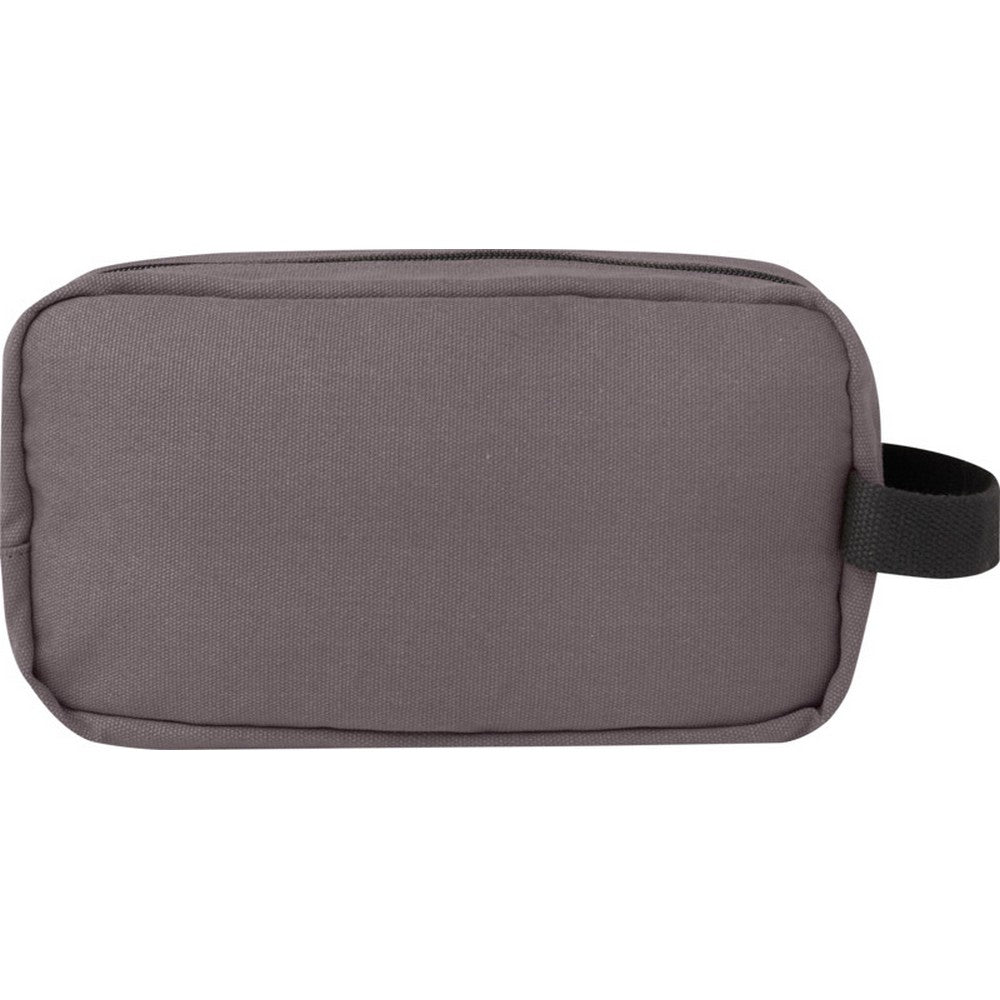 Grey - Back - Joey Canvas Recycled 3.5L Toiletry Bag