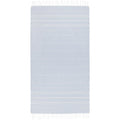 Light Blue - Front - Anna Hammam Striped Cotton Beach Towel
