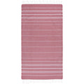 Red - Front - Anna Hammam Striped Cotton Beach Towel