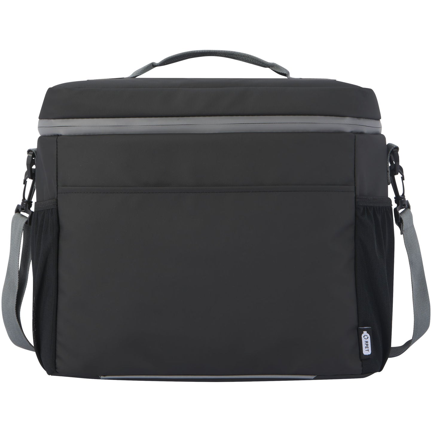 Solid Black - Front - Aqua Water Resistant Recycled 22L Cooler Bag