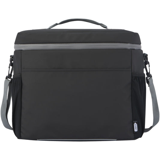 Solid Black - Front - Aqua Water Resistant Recycled 22L Cooler Bag