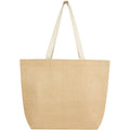 Natural - Back - Juta Plain Jute 12L Cooler Tote Bag