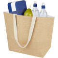 Natural - Side - Juta Plain Jute 12L Cooler Tote Bag