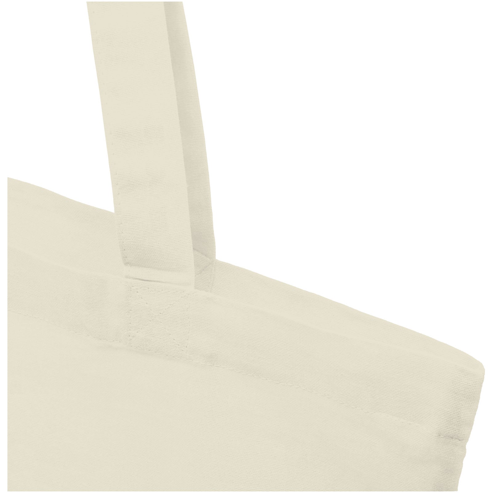 Natural - Side - Madras Recycled Cotton 7L Tote Bag