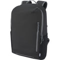 Solid Black - Side - Aqua Recycled Water Resistant 21L Laptop Backpack