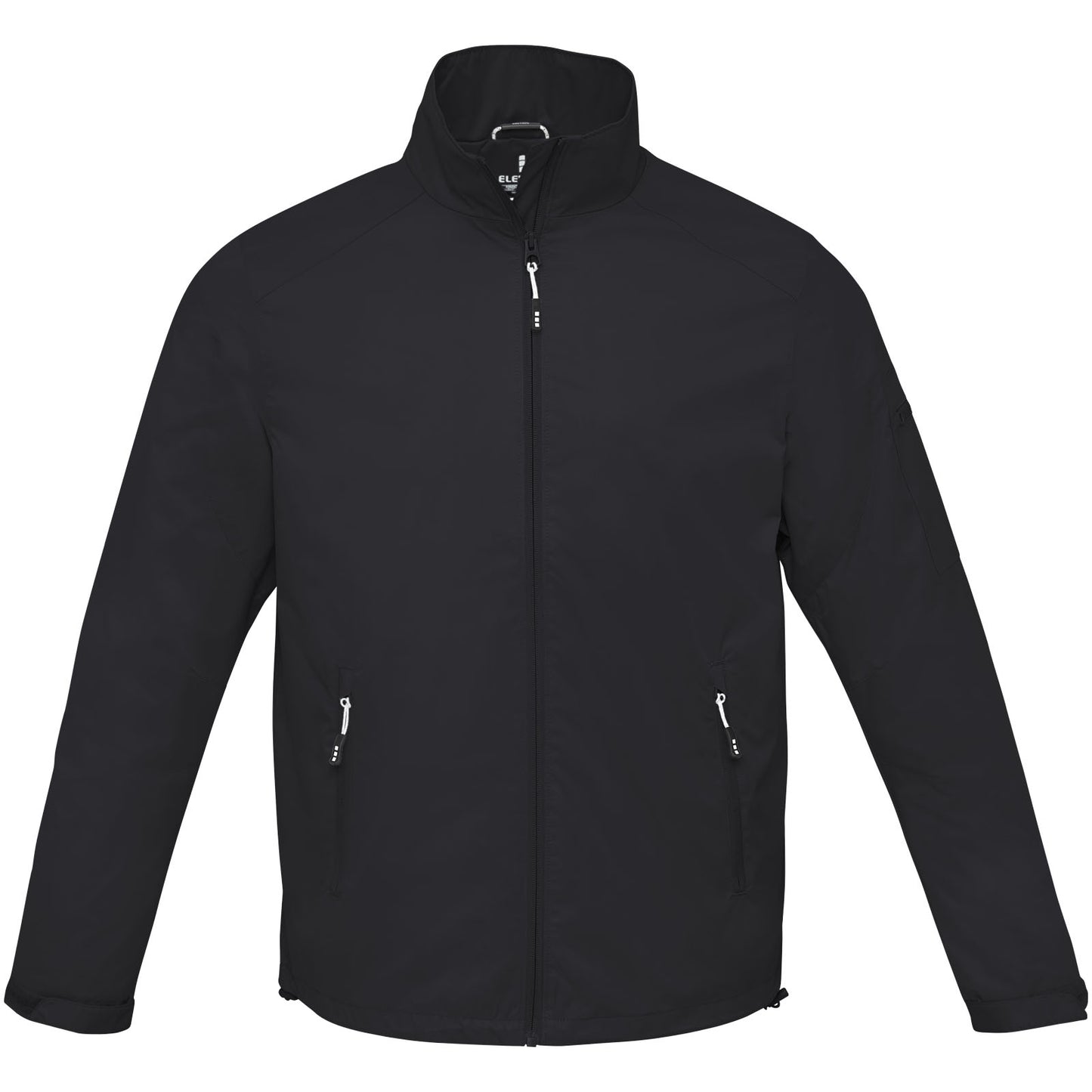 Solid Black - Front - Elevate Life Mens Palo Lightweight Jacket