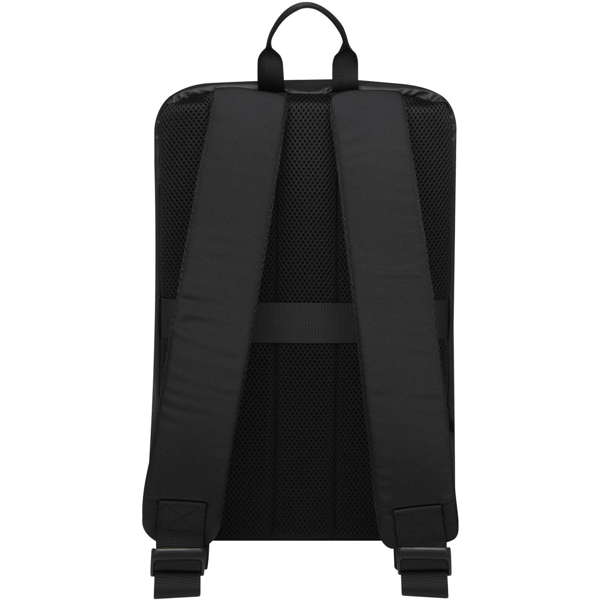 Solid Black - Back - Tekio Rise Recycled Laptop Backpack