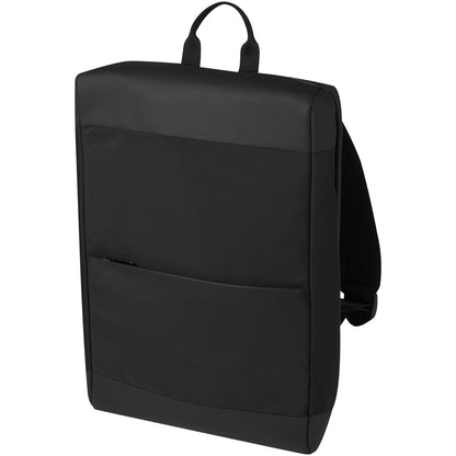 Solid Black - Side - Tekio Rise Recycled Laptop Backpack