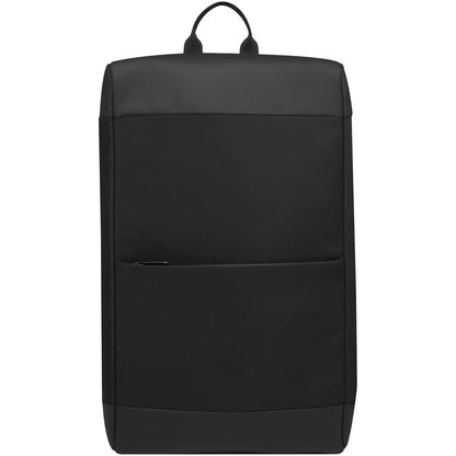 Solid Black - Front - Tekio Rise Recycled Laptop Backpack