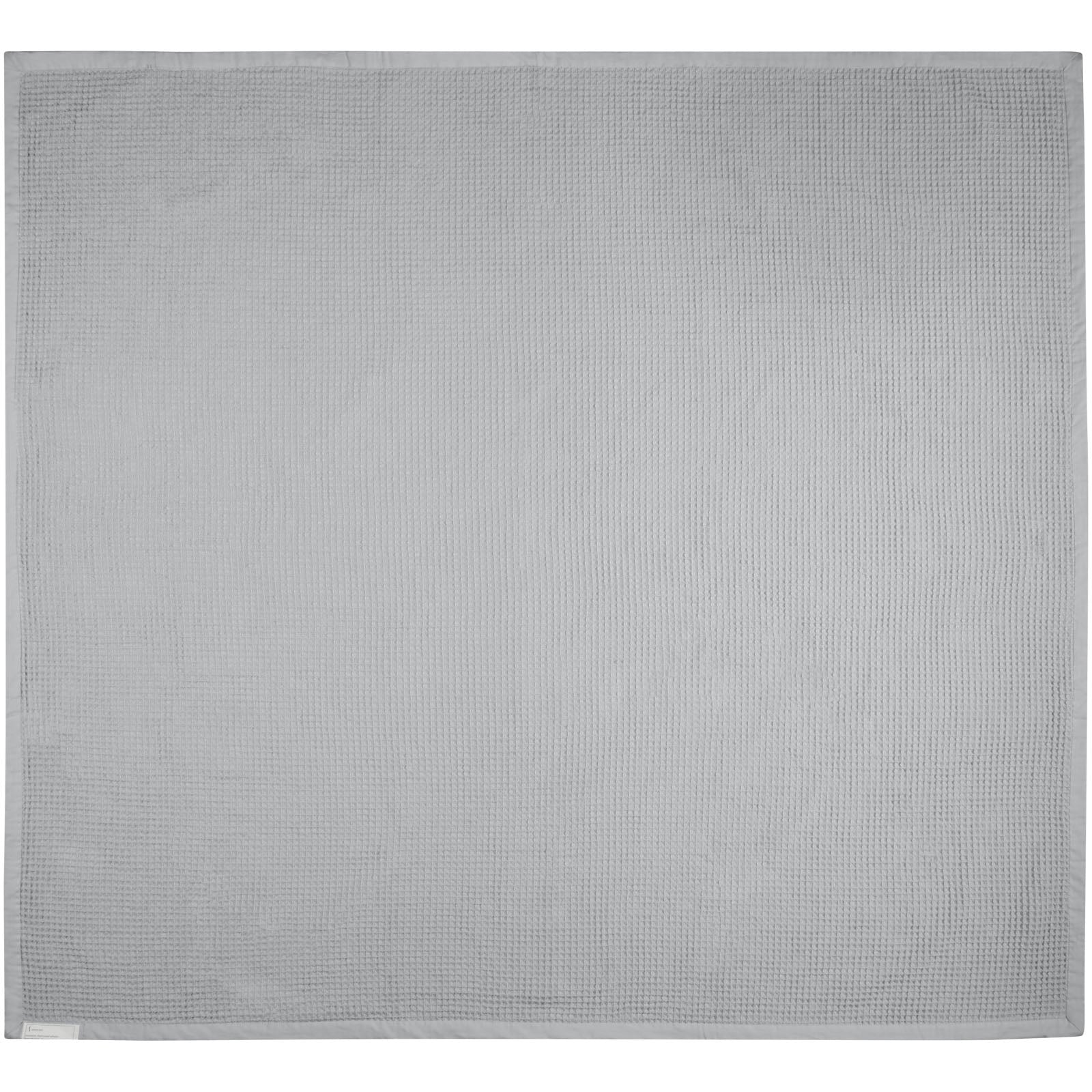 Grey - Back - Seasons Abele Waffle Blanket