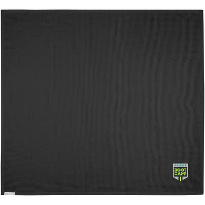 Solid Black - Front - Seasons Abele Waffle Blanket