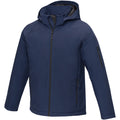 Navy - Side - Elevate Essentials Mens Notus Padded Soft Shell Jacket