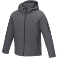 Storm Grey - Back - Elevate Essentials Mens Notus Padded Soft Shell Jacket