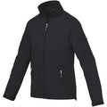 Solid Black - Side - Elevate Womens-Ladies Palo Lightweight Jacket