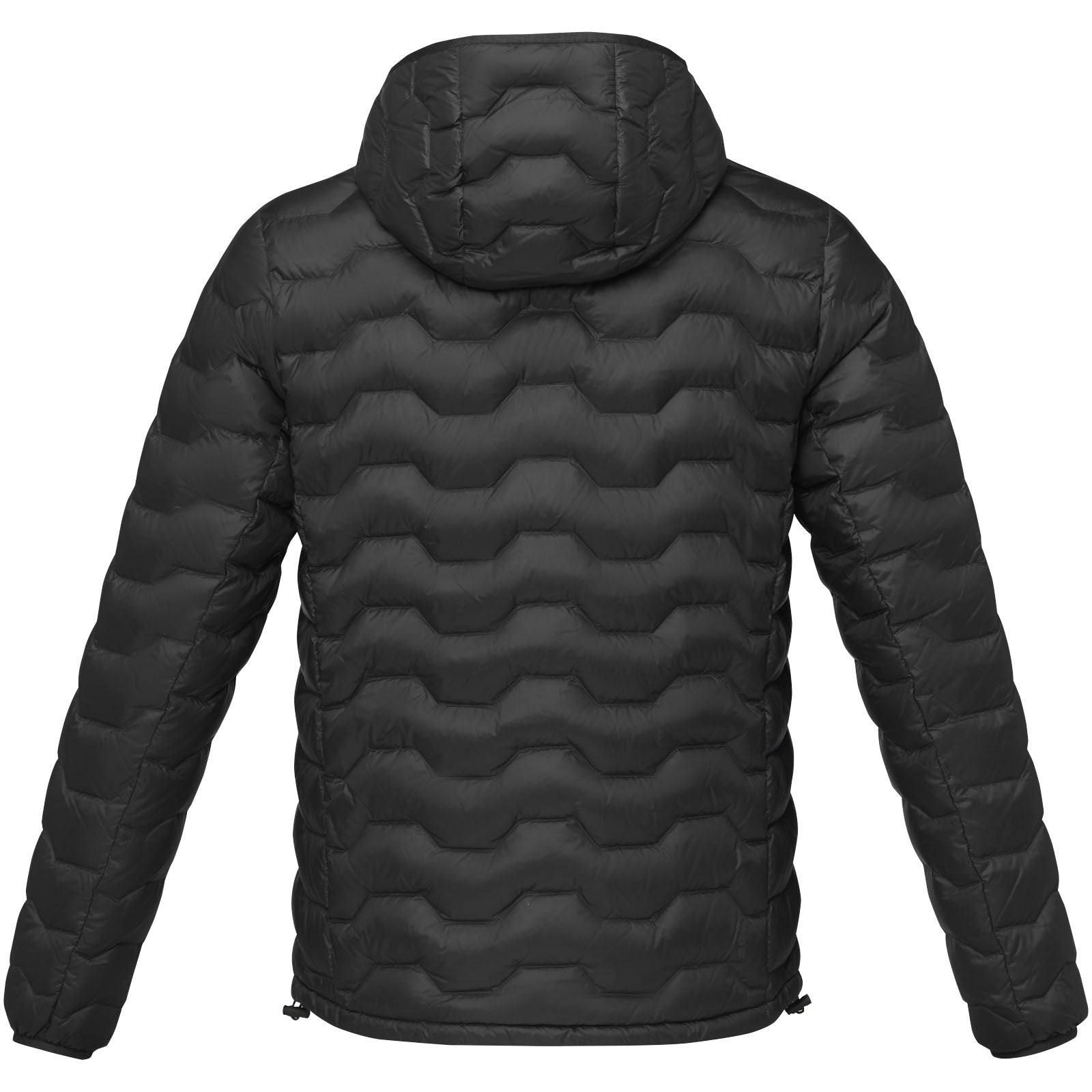 Solid Black - Back - Elevate NXT Mens Petalite Insulated Down Jacket