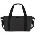 Solid Black - Back - Joey Canvas Sports Recycled Duffle Bag